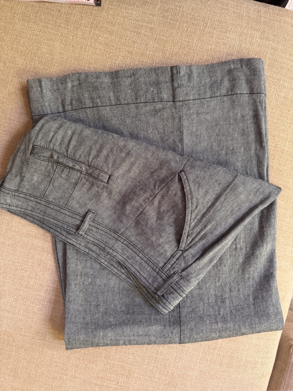 By Anthropologie - Wide-Leg linen blend trousers